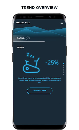 Android application milon COCKPIT screenshort
