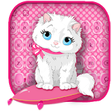 Pink Kitty Keyboard Theme icon