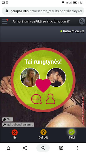 Pažintys | Pasimatymai Screen 2