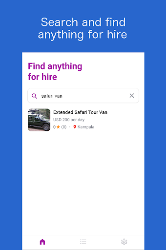 Android application Hire It screenshort