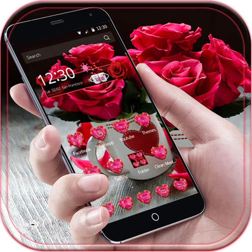 Theme Rose Love Red