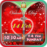 Valentine's Day Zipper Lock icon
