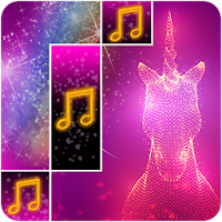 Sparkle Piano Unicorn Tiles Pony Glitter Horn Glow
