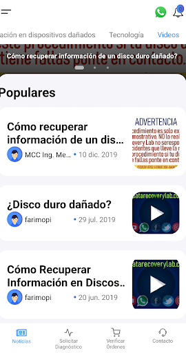 Android application Disco Duro, Data Recovery Lab screenshort
