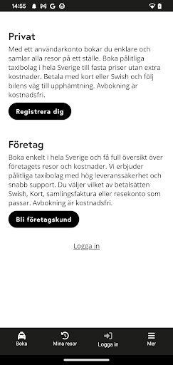 Sveataxi Skåne Screen 3