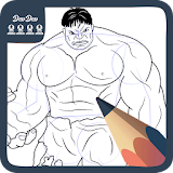 How Draw Hulk icon