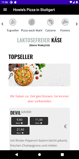 Howie’s Pizza in Stuttgart