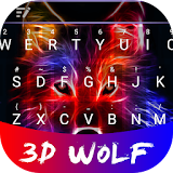 3D Wolf Theme&Emoji Keyboard icon
