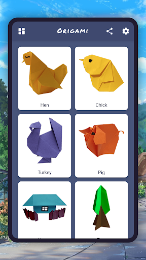 Origami animals. Farm DIY Screen 2