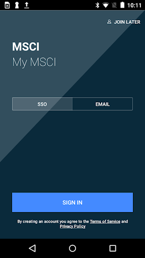 Android application My MSCI screenshort