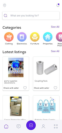 Android application Second Hand Bazaar screenshort