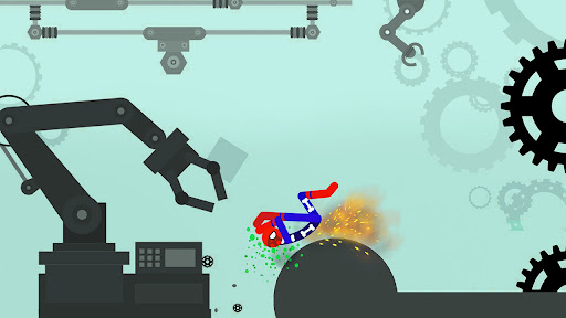 Stick Dismounting: Real Physic androidhappy screenshots 2
