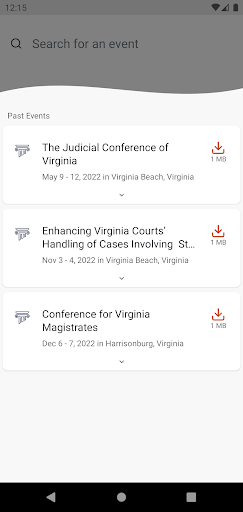 OES Events Screen 2