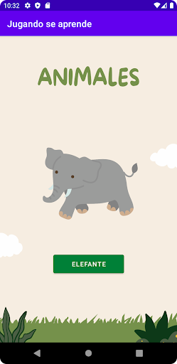 Android application Jugando se aprende screenshort
