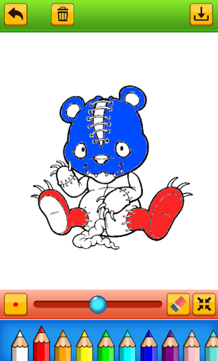 coloring scary horror Screen 3