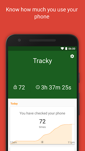 Android application Tracky - A Digital Wellbeing H screenshort