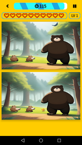 Android application Find Jungle Differences screenshort