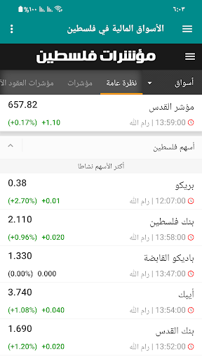 بورصة فلسطين