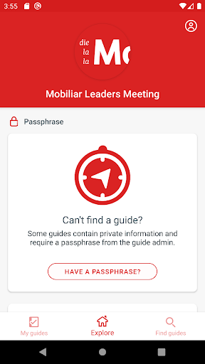 Android application Mobiliar Leaders Meeting screenshort