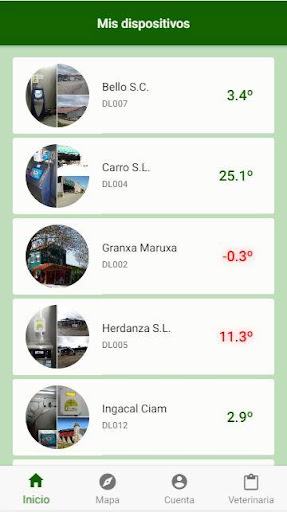 Android application DataLact screenshort