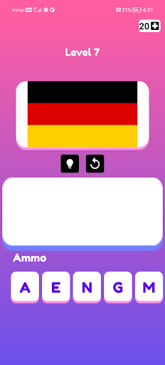 Country Flag Quiz Screen 2