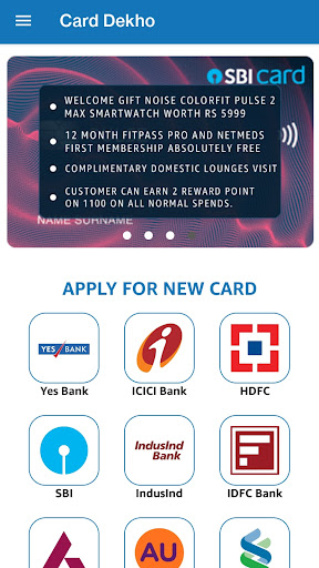 Android application Card Dekho screenshort