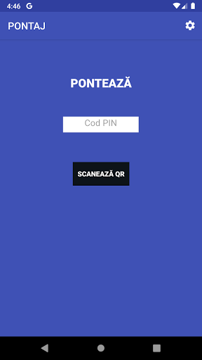 Android application Pontaj screenshort