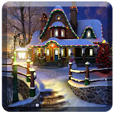 White Christmas 3D Holiday LWP icon