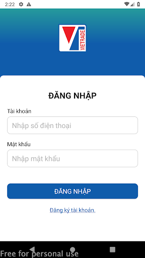 Android application Vietrade247 screenshort