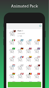 Captura 11 Sticker Flork Banderas Mundial android