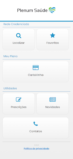 Android application Plenum Saúde screenshort