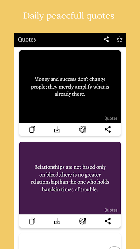 Android application Quotes screenshort