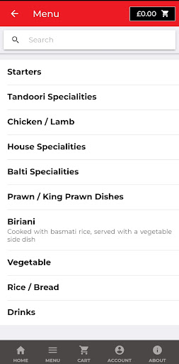 Safa Indian Takeaway Screen 2