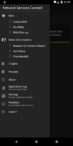 Network Services Connect Screen 3