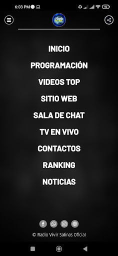 Radio Vivir Salinas Oficial Screen 3