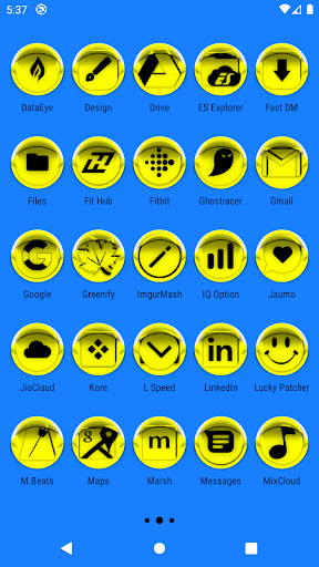 Yellow Icon Pack Style 4 Screen 3