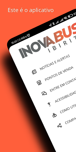 Android application InovaBus Ibirité screenshort
