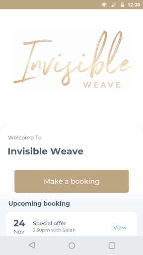 Android application Invisible Weave screenshort