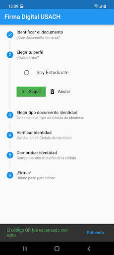 Firma Digital USACH - Oficial Screen 2