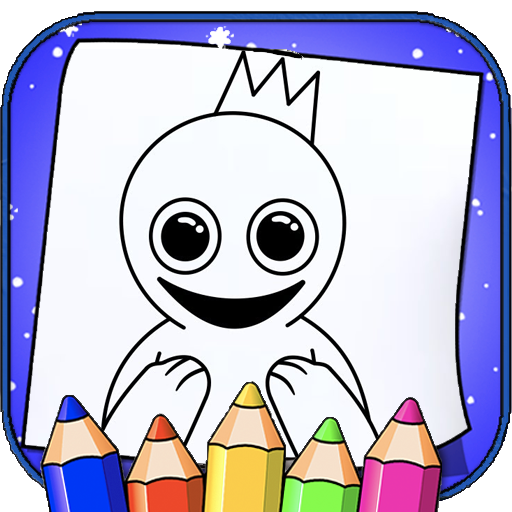 How to draw Rainbow Friends logo