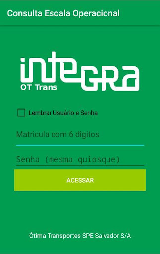 Android application Terminal Consulta Ottrans screenshort
