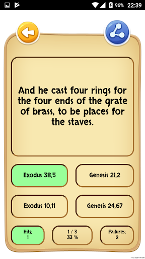 Bible Quiz Screen 3
