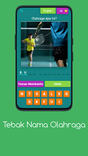 Android application Tebak Nama Olahraga screenshort