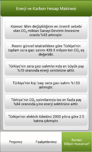 Karbon Hesap Makinesi Screen 3