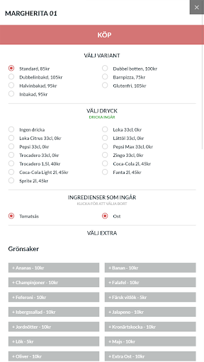 Vera Pizzeria Sundsvall Screen 3