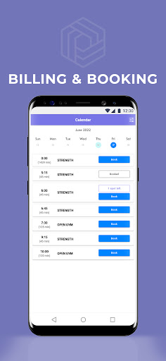 Android application fitbox screenshort