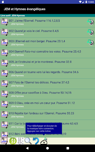 JEM and Evangelical Hymns Screen 2