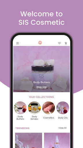 Android application S.I.S Cosmetics screenshort