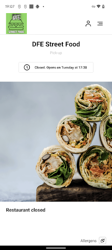 Android application DFE Street Food screenshort