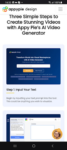 Screenshot of AI Video Generator
